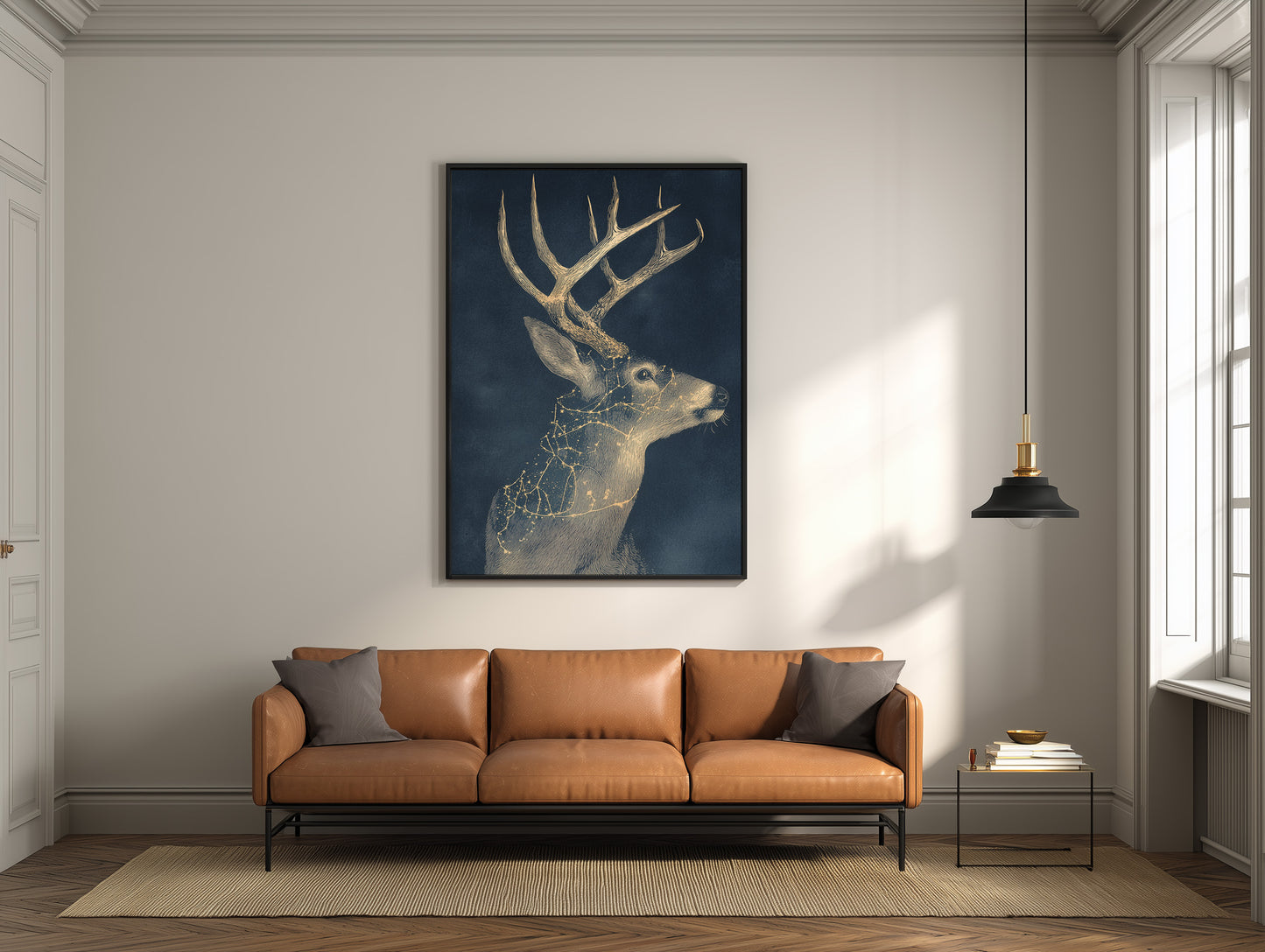 Stellar Sentinel - Framed Canvas Print