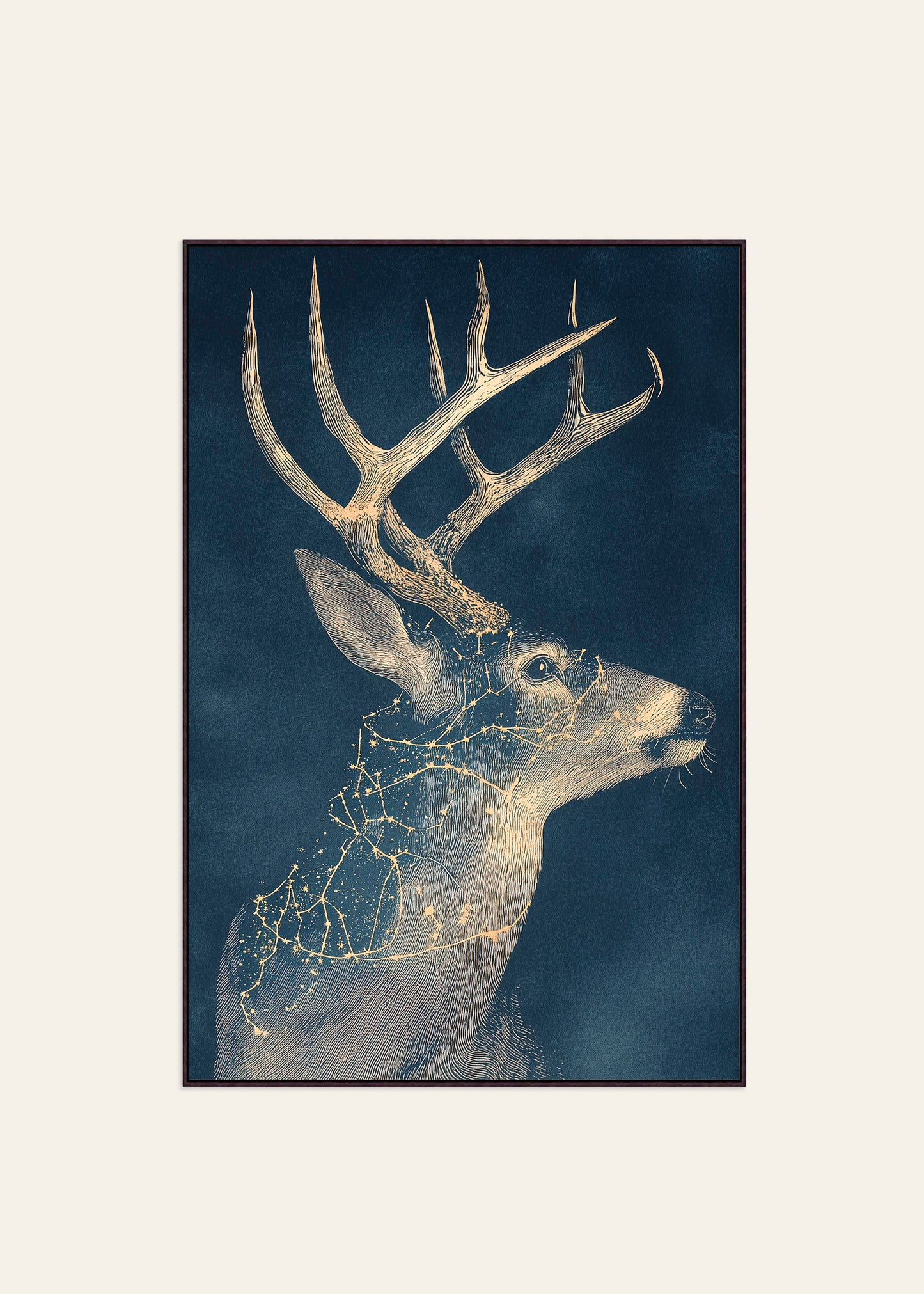 Stellar Sentinel - Framed Canvas Print