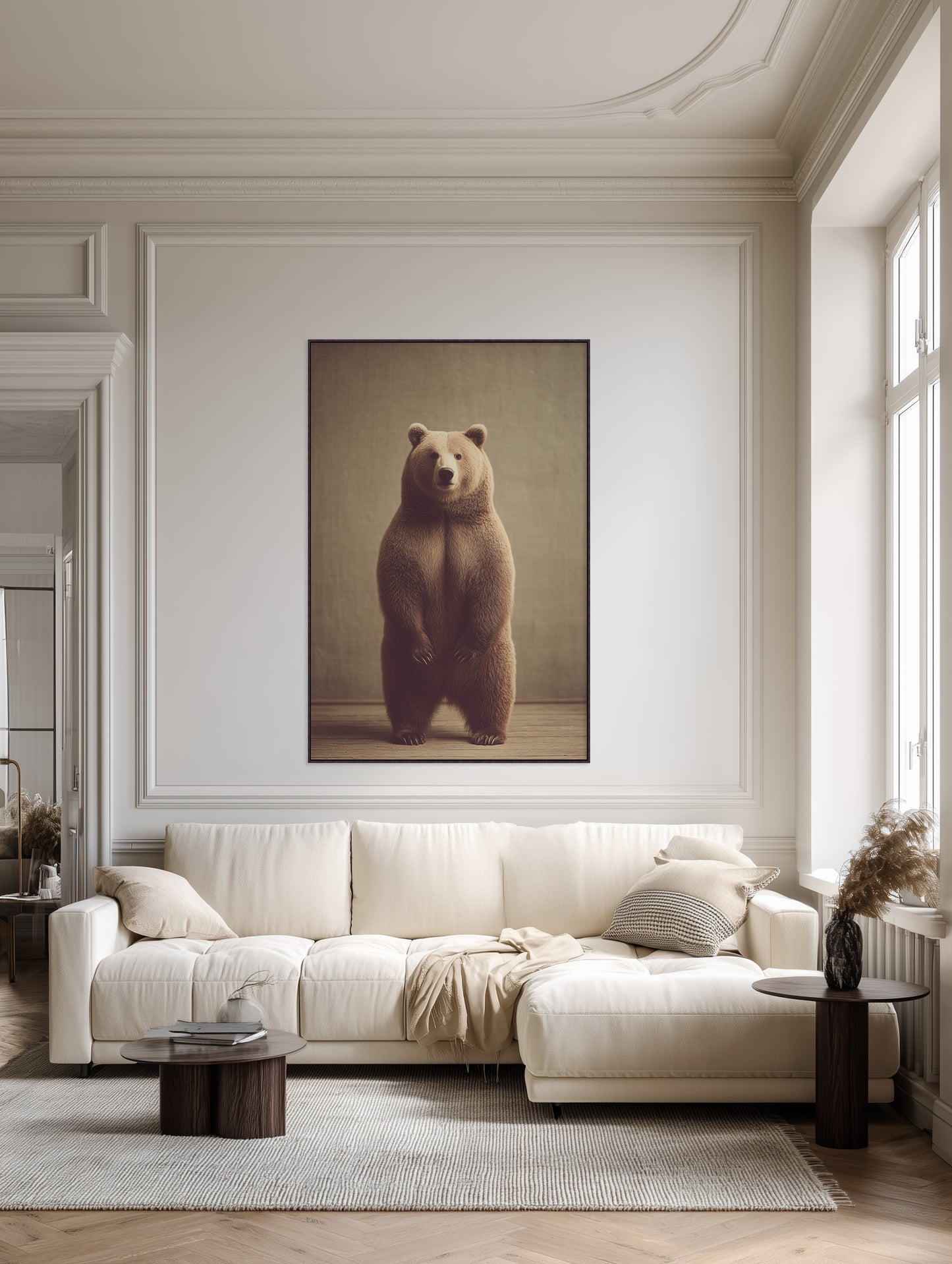 The Guardian  - Framed Canvas Print