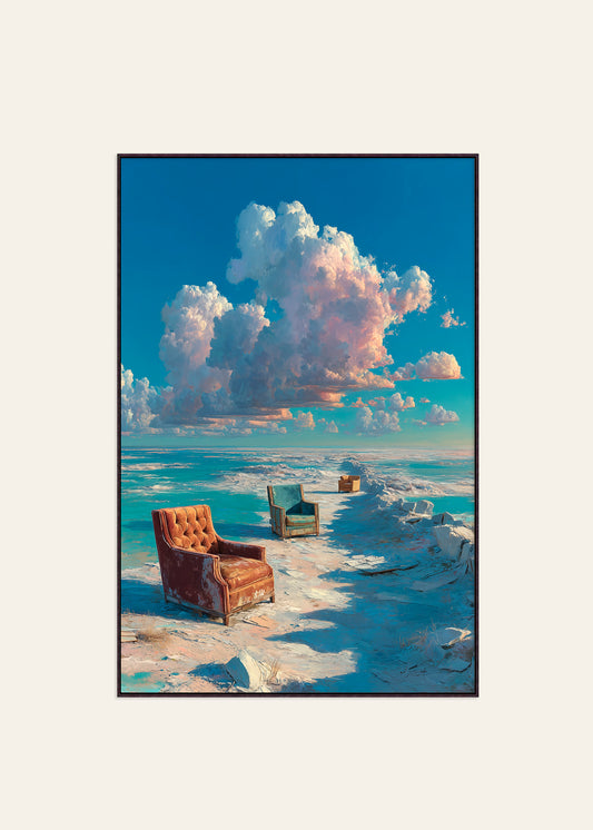 The Silent Assembly - Framed Canvas Print